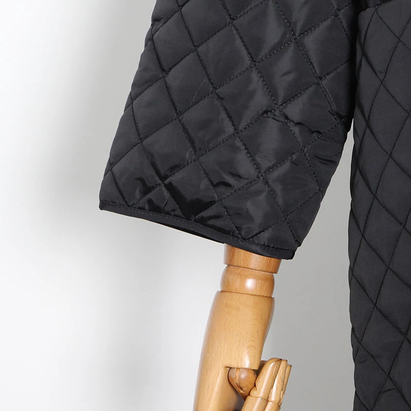 SeeBeautiful Down Cotton Casual Overknee Thic Coat Lapel Long Sleeve Side Split Simple New Fashion Spring 2022 Women M405