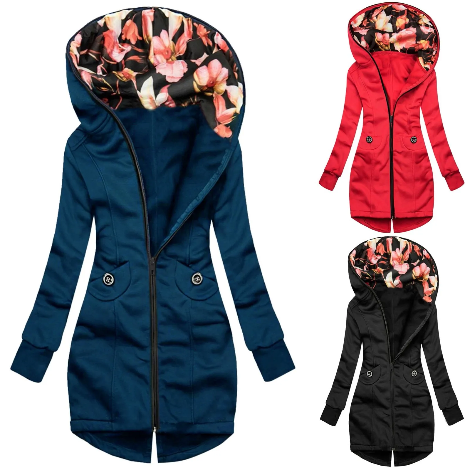 

2021 Winter Warm Coat Women's Jacket Thickening Hoodie Outdoor hiking Plus Size Hooded Raincoat Windproof Women's Coat куртка