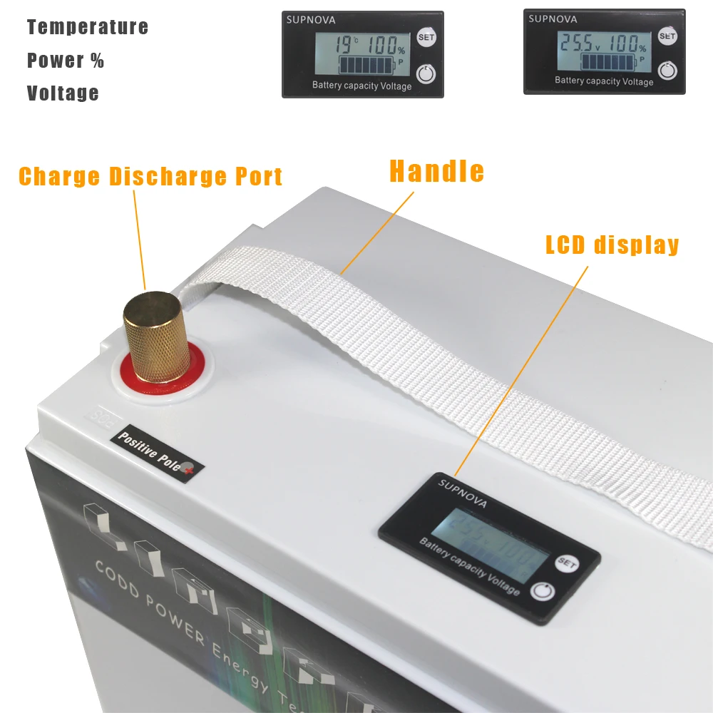 Батарея LiFePO4 12V 100AH с водонепроницаемой BMS для тележек гольфа | Спорт и развлечения