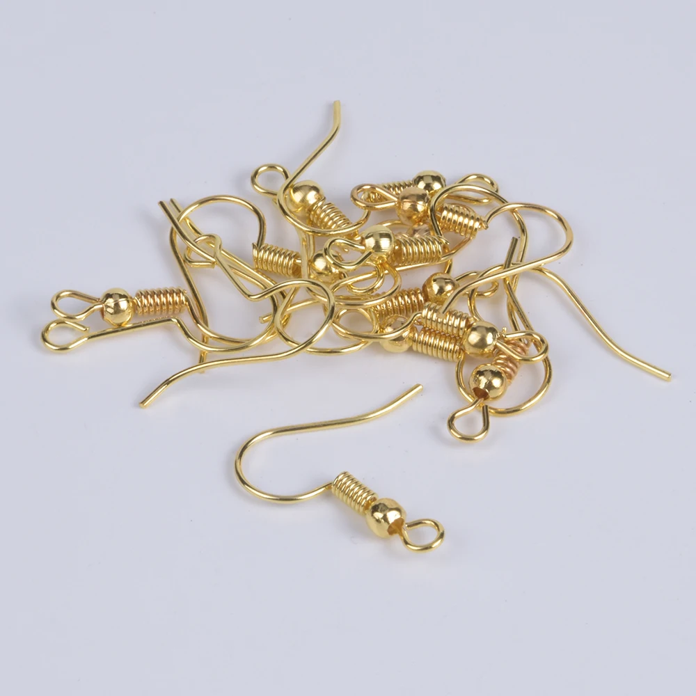 100 шт./лот фурнитура для сережек сделай сам крючки застежки изготовления