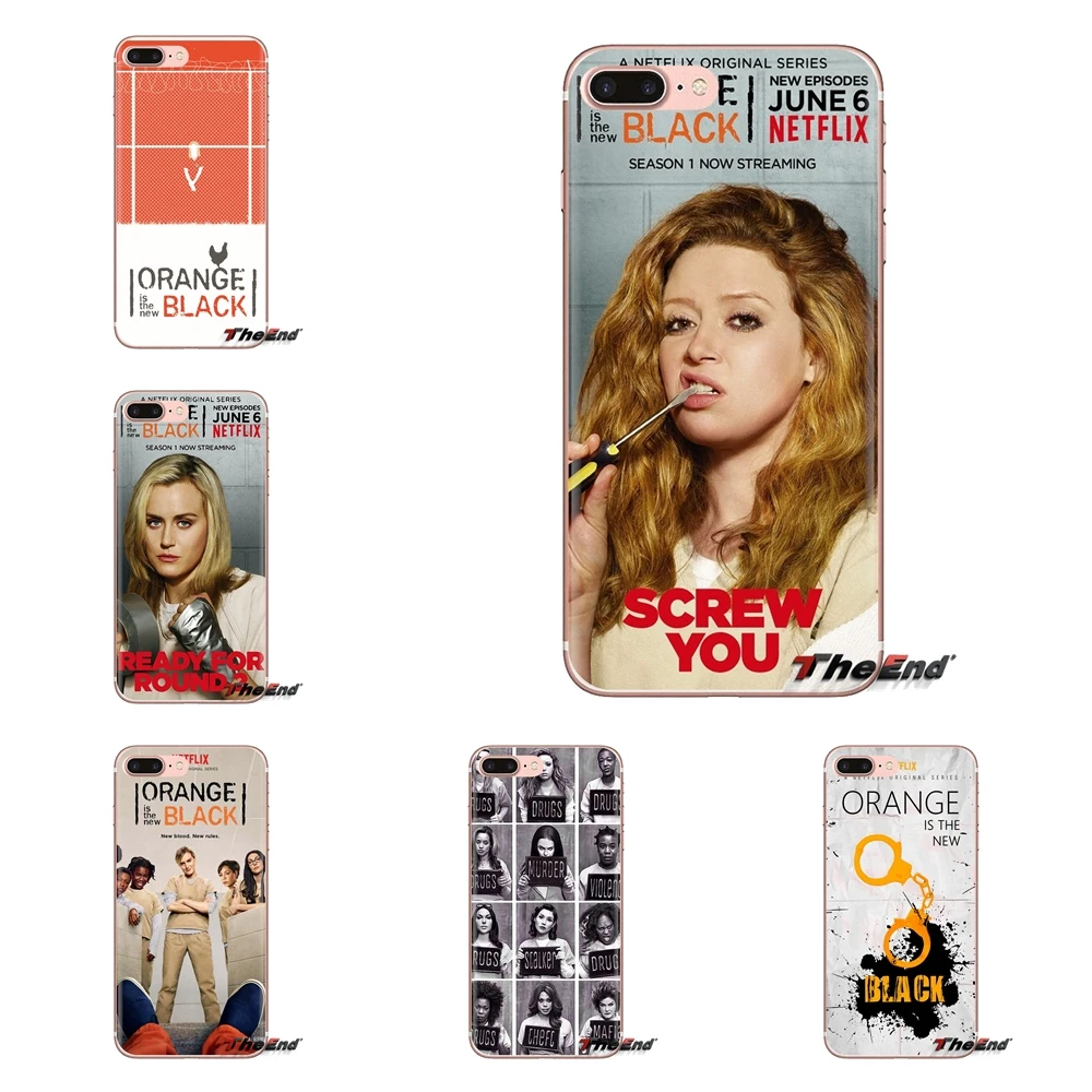 Для Samsung Galaxy S3 S4 S5 Mini S6 S7 Edge S8 S9 S10 Plus Note 3 4 5 8 9 orange это новый черный чехол на мобильный