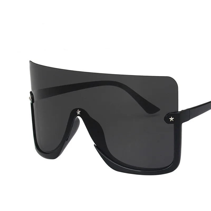 

RBROVO 2021 Women Sunglasses Oversized Square Sunglasses Women Luxury Brand Designer Sunglasses Women Half Frame Gafas De Mujer