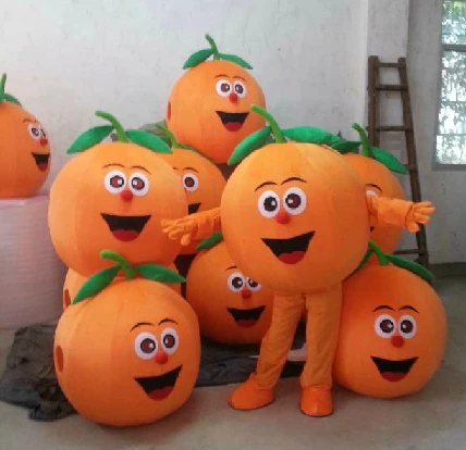 

Fruit Orange Mascot Costume Cosplay Party Game Dress Outfit Advertising Christmas Halloween Party Event Cosplay Apparel
