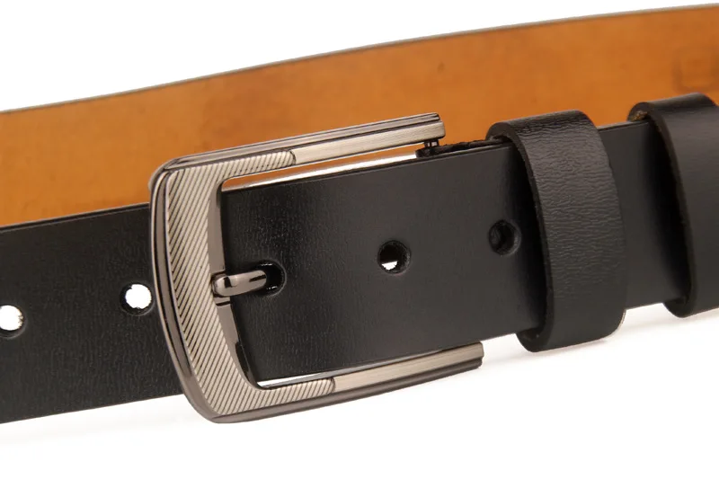 Кожаный ремень для мужчин винтажный кожаный с пряжкой джинсов большие размеры 140