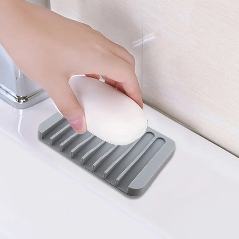 2 шт. чехол для хранения мыла подставка держатель посуды силиконовая резина