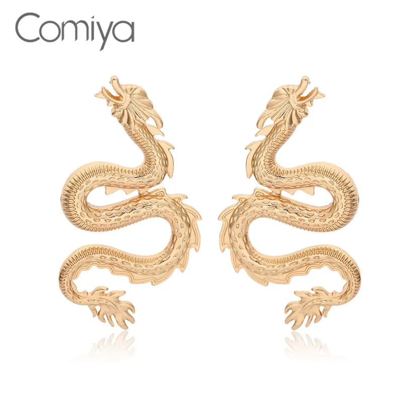 Корейские серьги-гвоздики Comiya для женщин модные серьги золотого цвета из