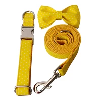 zzkdot 03 the yellow wave point retailing handmade durable dog collar customized dog id tag collar anti lost pet products leash