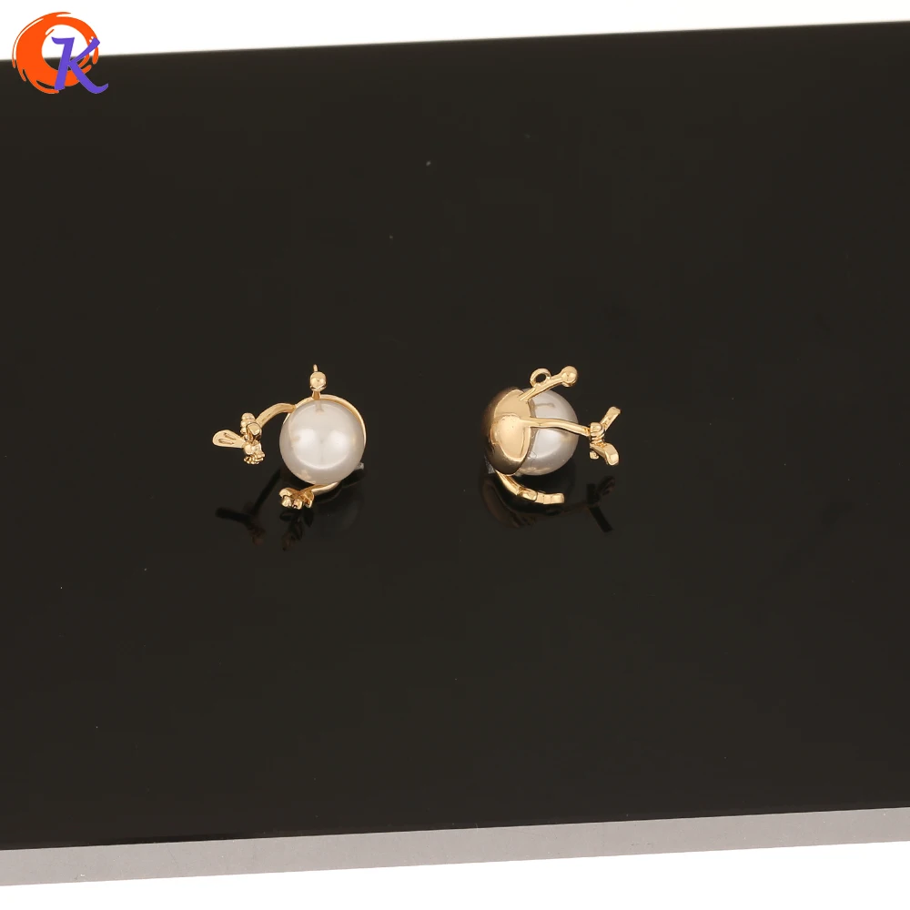 

Cordial Design 40Pcs 13*14MM Jewelry Accessories/Genuine Gold Plating/DIY Part/Imitation Pearl/Charms/Hand Made/Earring Findings