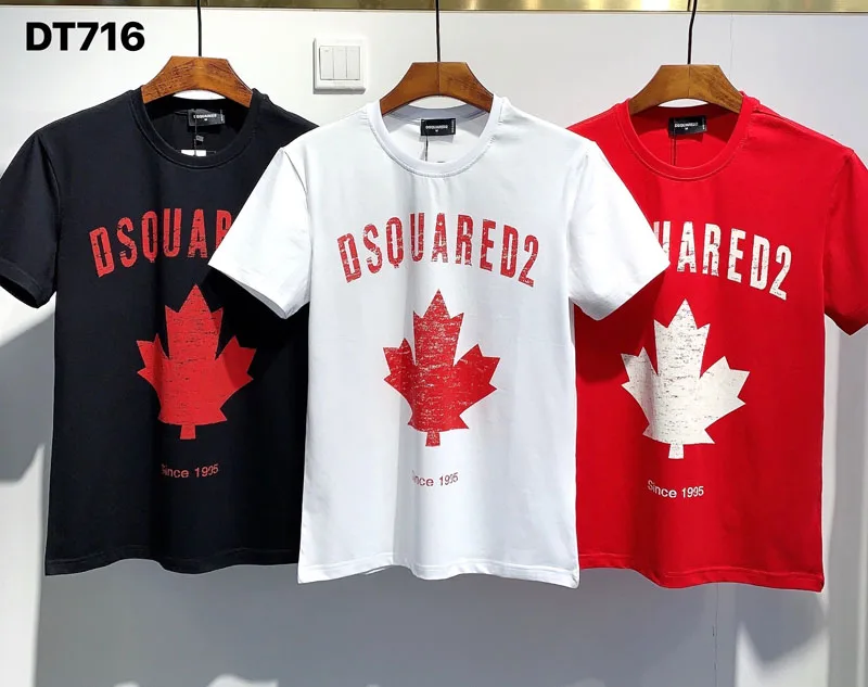 

Authentic 2021 Overseas NEW T-Shirt D2 O-Neck Short tees sleeve Tops DSQ2 Men's Clothing DT716