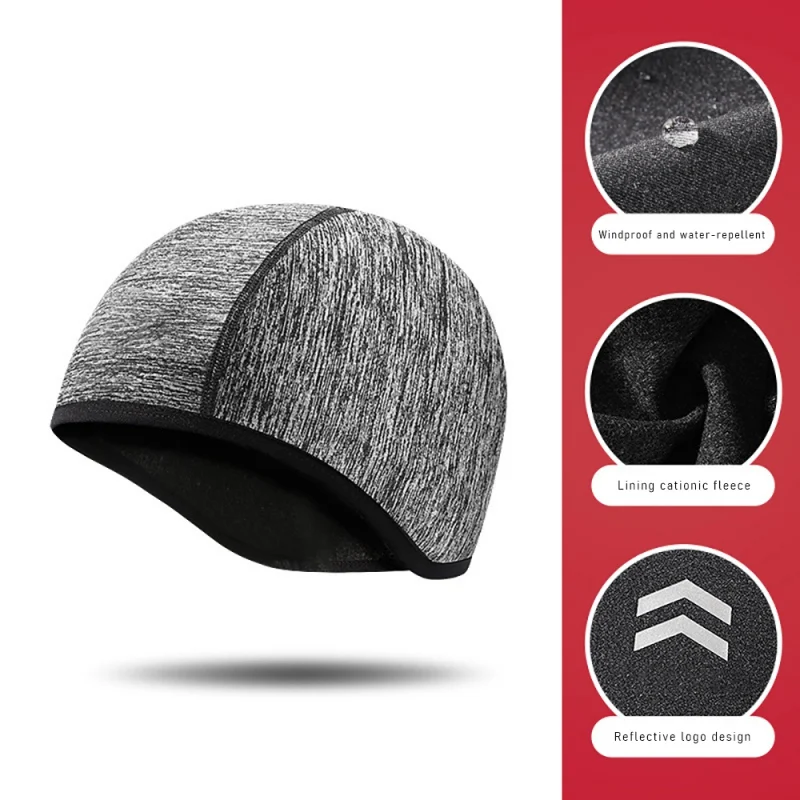 

Winter Earmuff Cap Men's Outdoor Cycling Warm Hats Helmet Inner Caps Windproof Earflaps Bonnet Sports Self-Heating Hats