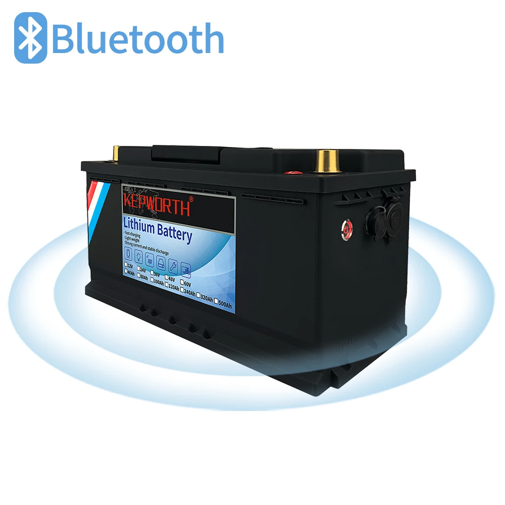 Литий железо фосфатный аккумулятор 12 В LiFePO4 встроенный Bluetooth BMS 40 60 80 100 120 160 200 Ач
