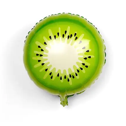 10pcs Kiwi 10 шт., 18 дюймов, Гелиевый шар из фруктовой фольги, персиковый арбуз, киви, клубника, апельсин, ананас, летние украшения для вечеринки, детские игрушки - Цвет: 10pcs Kiwi