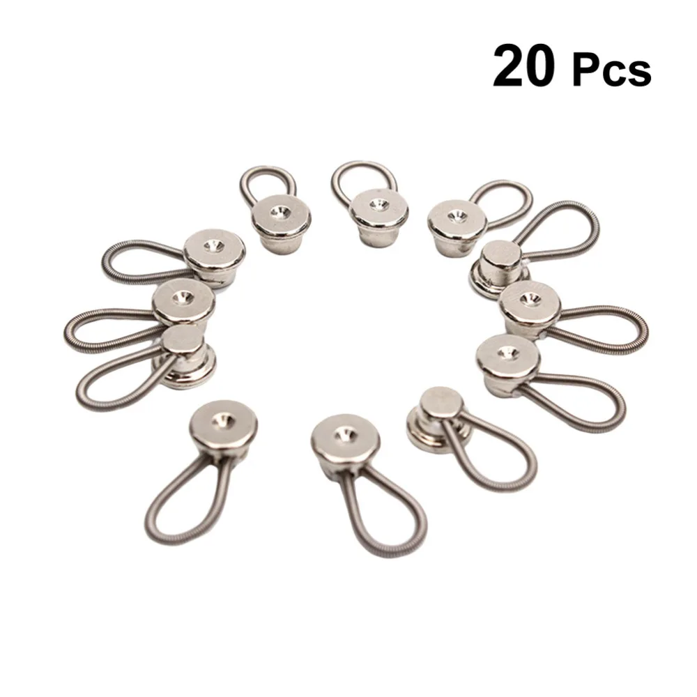 20 шт. эластичные удлиненные пряжки регулируемые удлинители металлические