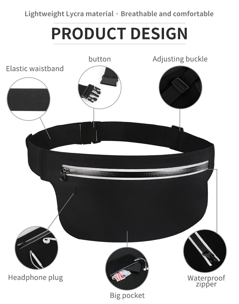 Спортивная сумка для бега ремни поясная держатель телефона iPhone 11 Pro Max XS SE 2 7 8 Plus