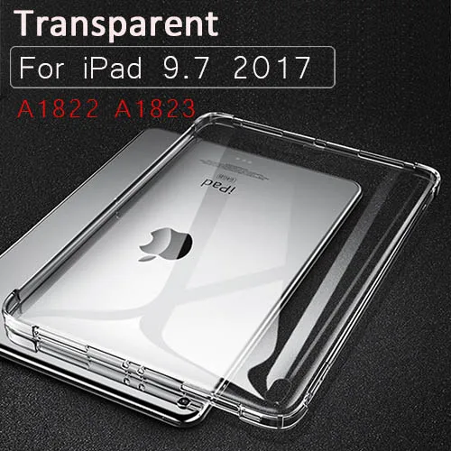 Защитный чехол для iPad Mini 5 4 1, высокопрозрачный ударопрочный защитный чехол из ТПУ для iPad Air 2 3 Pro - Цвет: For iPad 9.7 2017