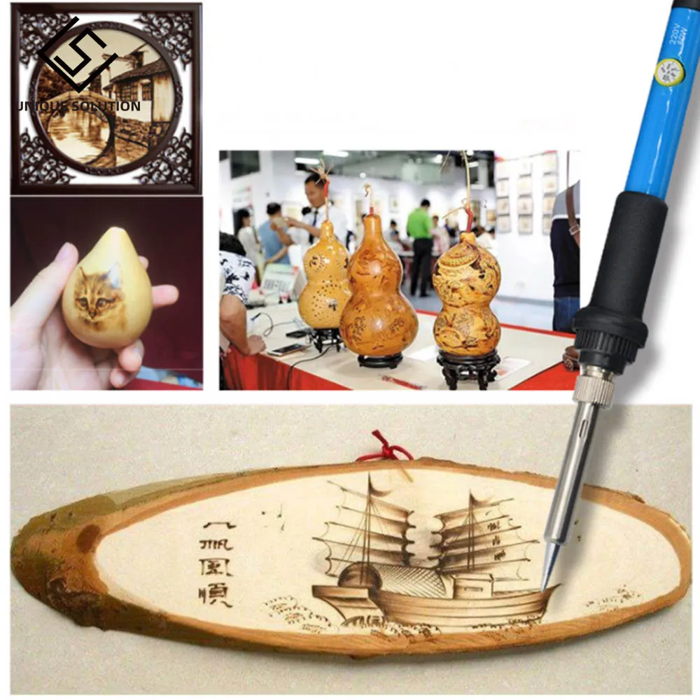 Комплект для выжигания из дерева сделай сам 72 шт. теплопередающая тыква