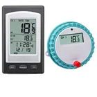 Плавающий термометр, беспроводной термометр для бассейна, для ванной, для домашнего плавания, спа, измеритель температуры воды, календарь, будильник-40  60  C