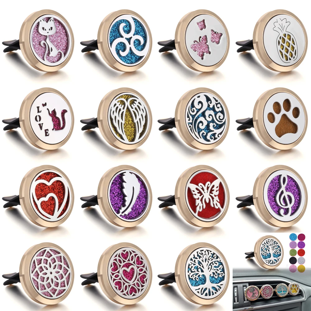 Новый золотой автомобильный парфюмерный диффузор подвесной освежитель воздуха