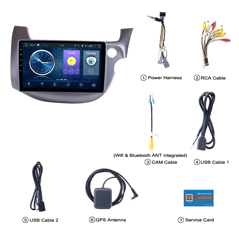 Автомобильный GPS-навигатор wanqi 10 1 дюйма Android 8 для Honda Fit 2008-2013 с поддержкой правого