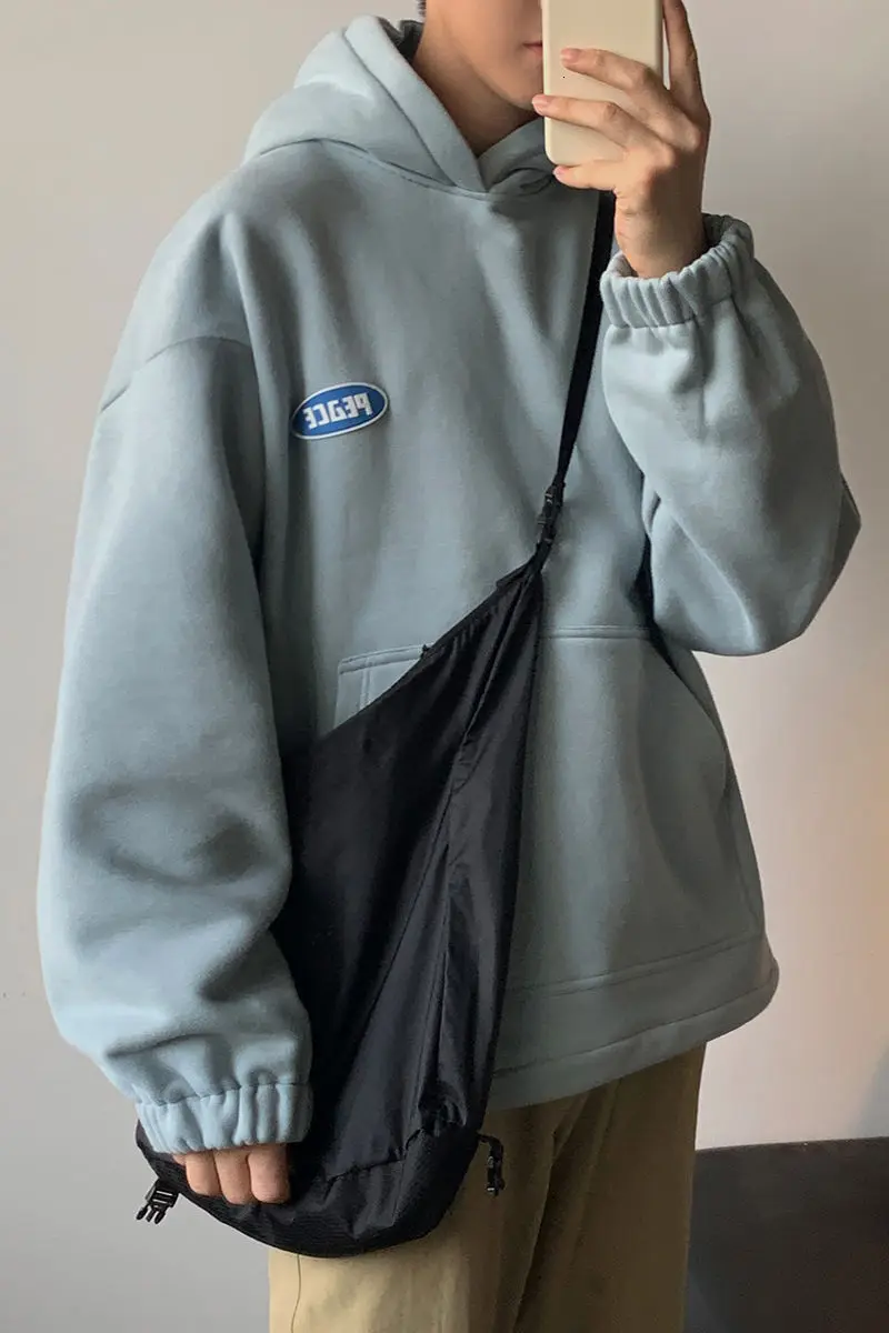 

2020 Autumn And Winter New Youth Popular Men's Basic Warm Hooded Sweatshirt Fashion Casual Pullover Black/sky Blue/dark Gray