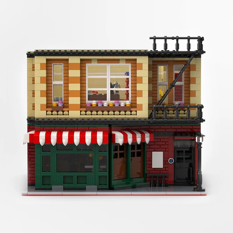 

In Stock Urge MOC 10189 Creator Street View City Model Series Central Modular Building 4638pcs Perk Blocks MOC-34463 Bricks Toys