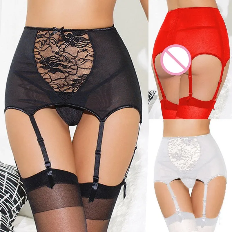 

1 Set Women Sexy Lingerie High Waist Lace Stocking Garter Belt Suspender Lingerie Bustier Vintage Goth Garter