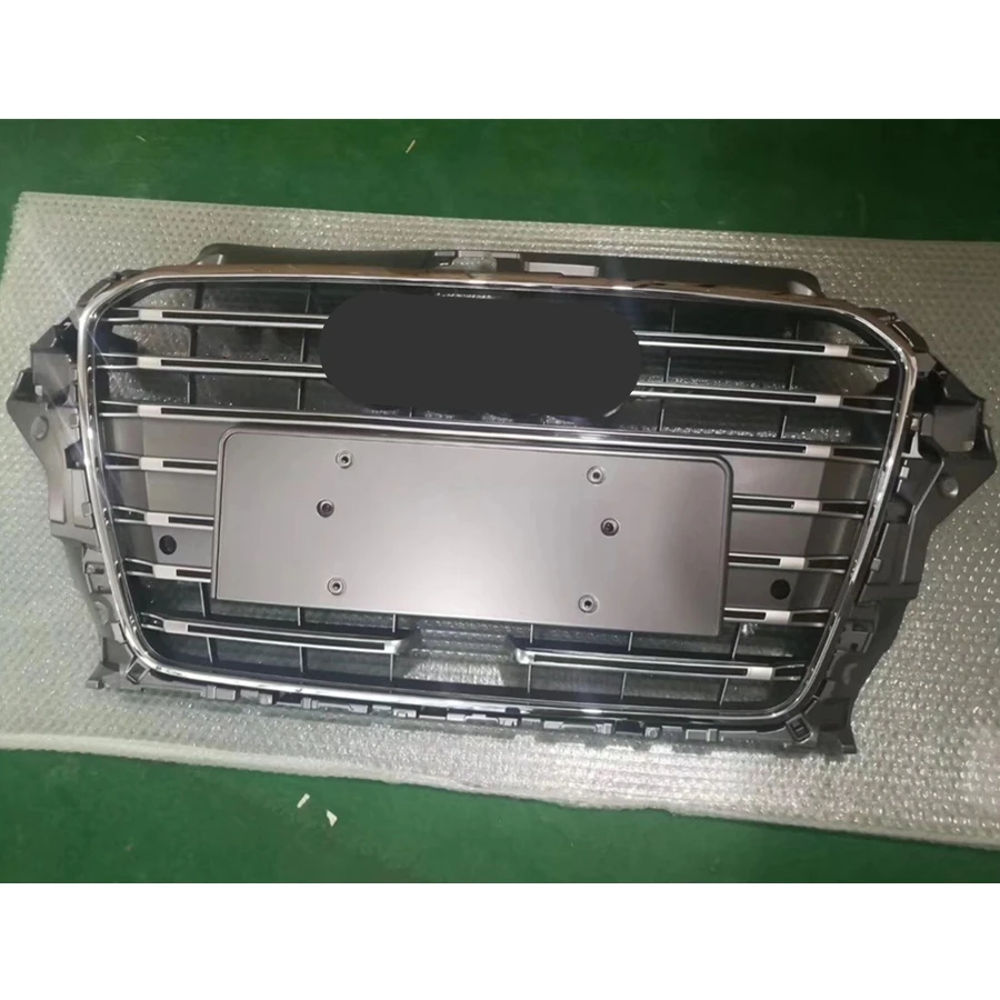

Bumper Grille Car Front Bumper Grill Mesh Hood Front Center Middle Grille With ACC Hole for Audi A3/S3 2014-2016 Car Mesh
