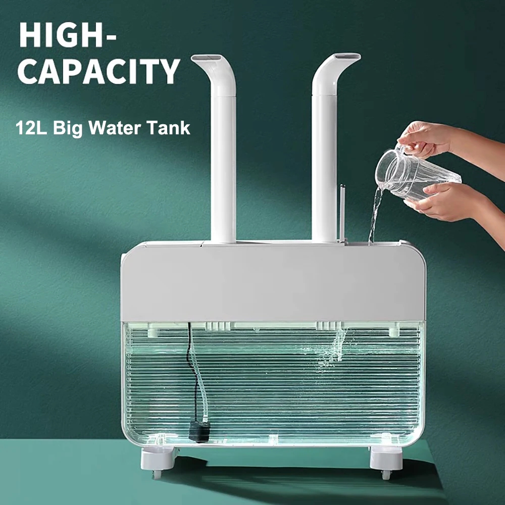 600ml/h Big Fog Double Mist Outlet Vegetable Fresh-keeping Spray For Garage Commercial