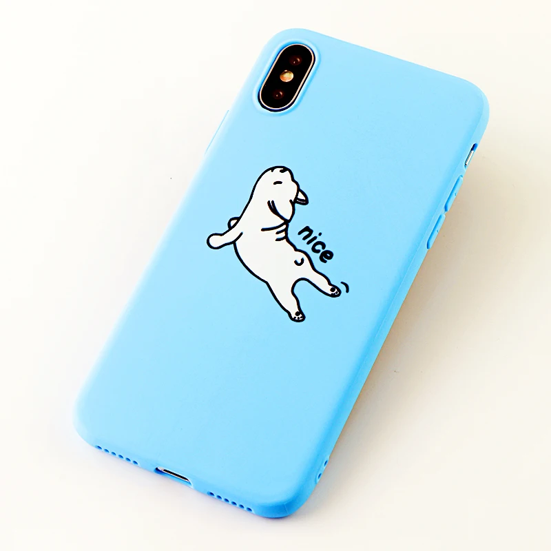 Fashion Phone Cases for iPhone 6s 7 8 11 Plus Pro X XS MAX XR Case Cute Animal Dog Soft Silicone Fitted Back Covers Accessories |