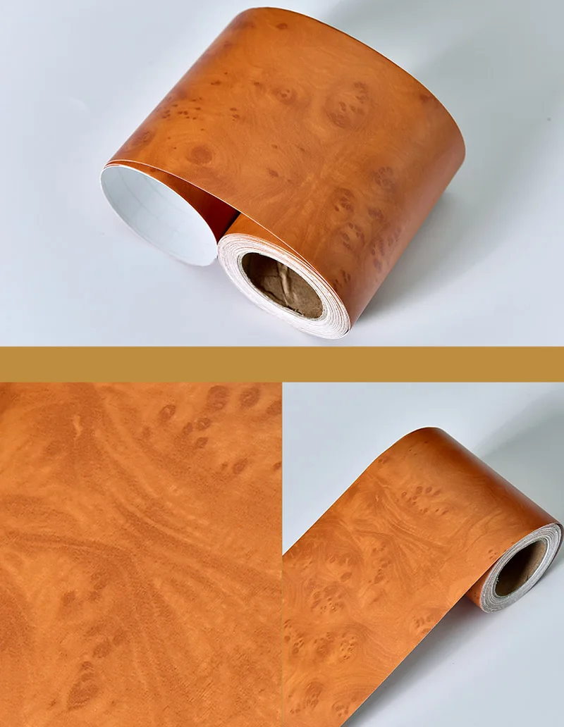 Wood RW 10 м линия талии наклейки на стену деревянный мраморный плинтус Водонепроницаемый самоклеющиеся кухня угловая граница обойная панель декоративная пленка - Цвет: Wood RW