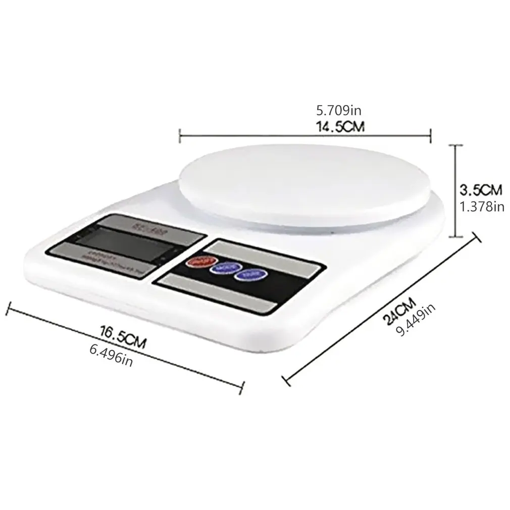 Стандартные кухонные электронные весы высокоточные домашние цифровые для