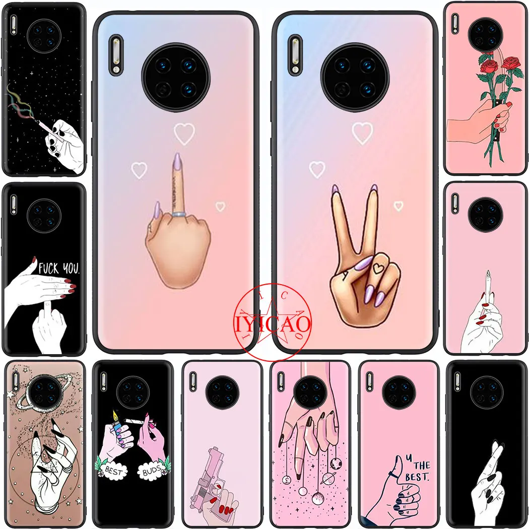 Фото Можно держать в руке мягкий чехол для huawei Коврики 20 30 10 Nova 3 4 2i 3i 5i 2 - купить