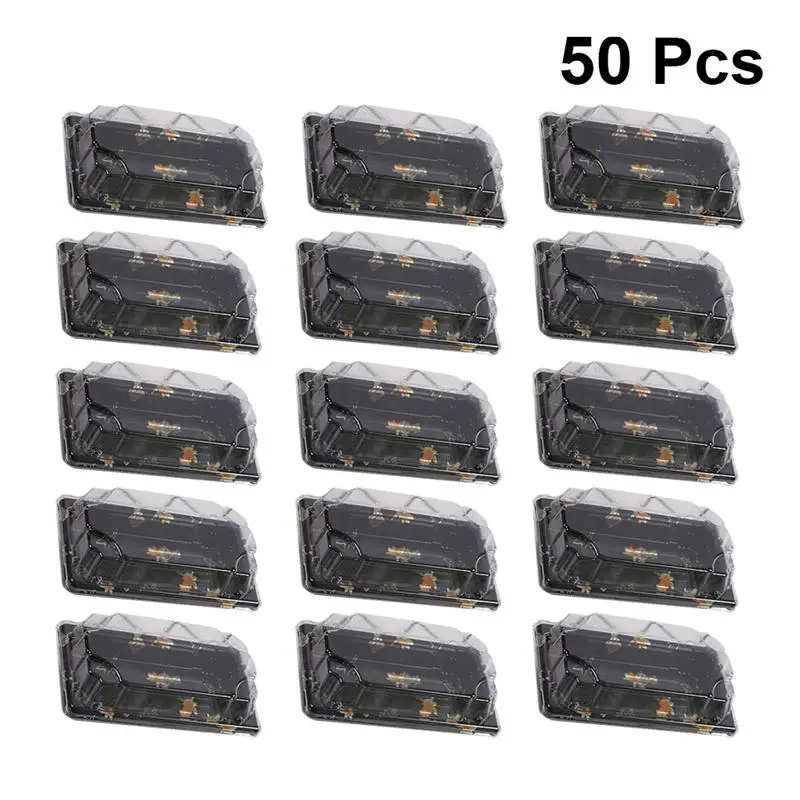 50 шт. упаковочные коробки термостойкие контейнеры для выноса фруктов еды суши