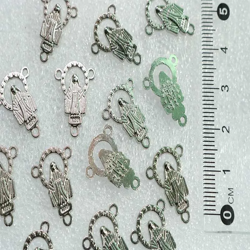 100 шт./золотой кулон с крестом Иисуса для цепочки и Розария|Шармы| |