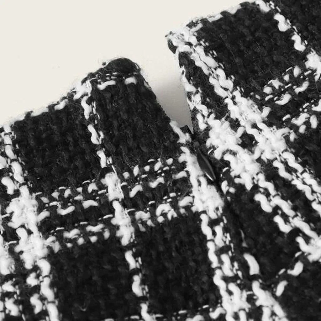 

Korean Woolen Shorts Women 2019 Winter Mini Short Pants Autumn Zipper Up Pocket Buttons Plaid Attractive Bottom Shorts