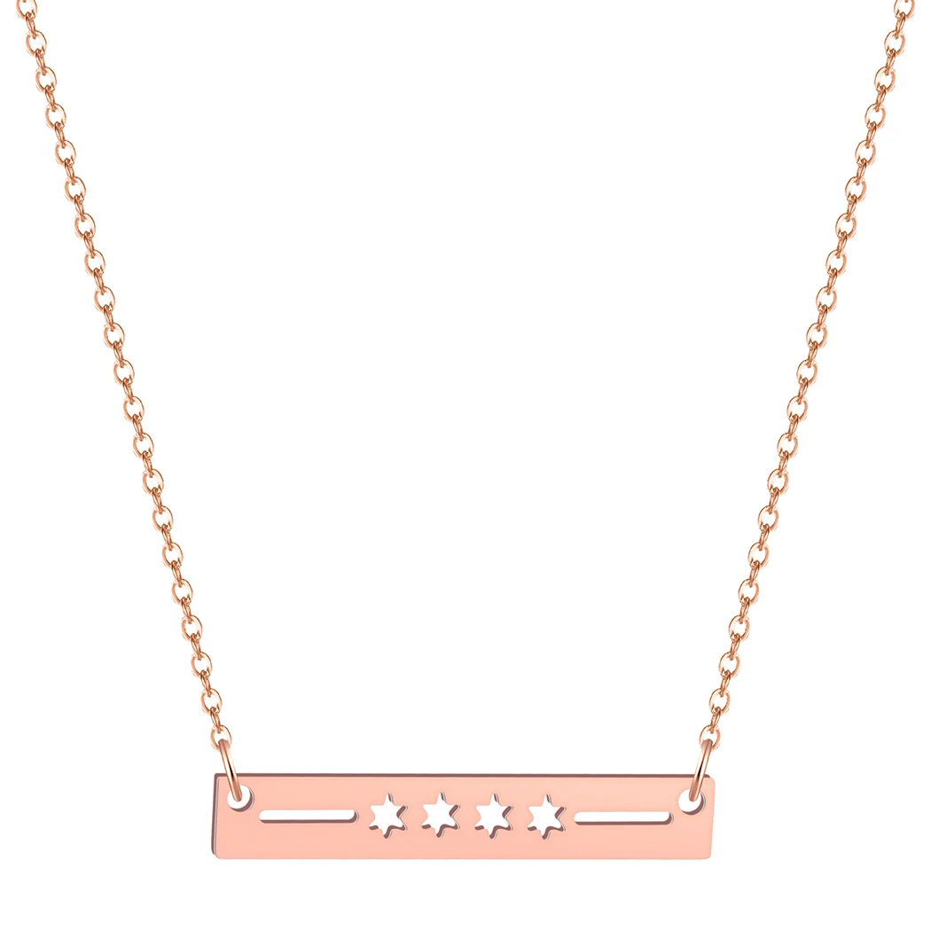 Ожерелье QIMING с флагом Чикаго для женщин и мужчин модный дизайн ожерелье