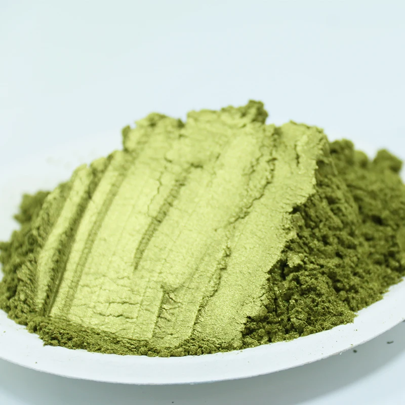 #740 оливково зеленая жемчужная пудра пигмент акриловая Краски в Ремесло