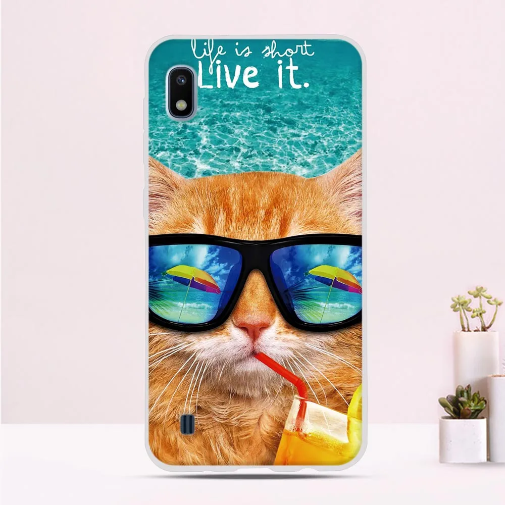 Роскошный чехол для samsung Galaxy A10 a10 s мягкий милый ТПУ силиконовый Защитный телефона