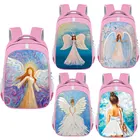 Рюкзак для девочек, с изображением сказочного ангела, масляной живописи, балерины, школьная сумка, Детский Повседневный Рюкзак, Подростковый портативный рюкзак