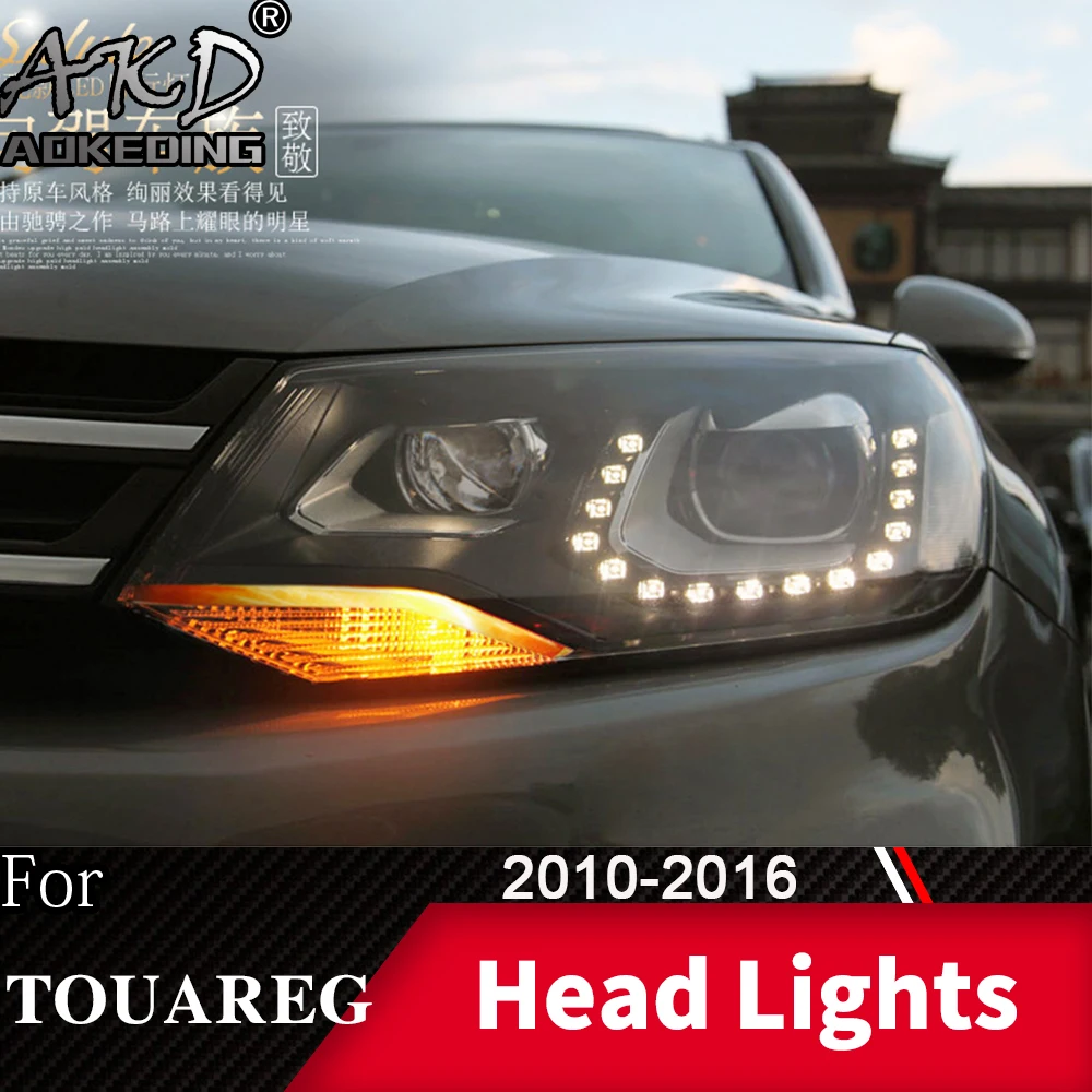 Автомобильная фара для VW Touareg 2010-2016 противотумансветильник фары дневные ходовые
