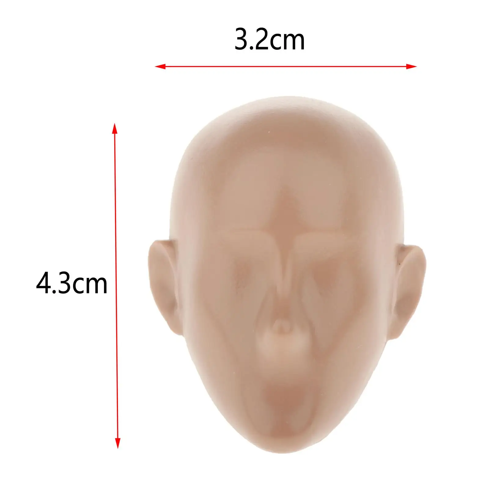

1:6 Makeup Male Mannequins Head Carved for 12'' BJD Jointed Doll DIY