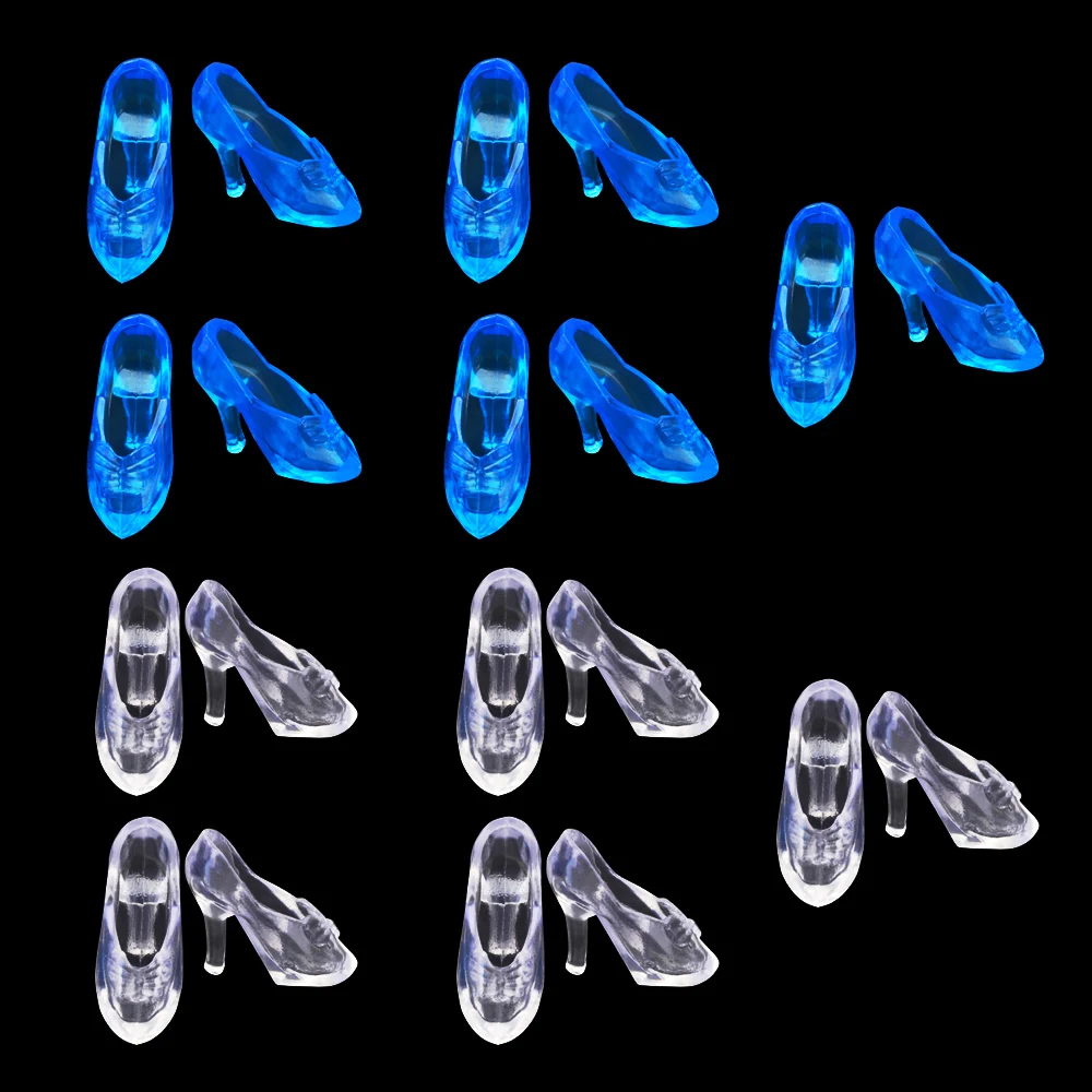 Случайный 10 пар модные красочные Стиль сандалии обувь и в комплекте Прозрачная