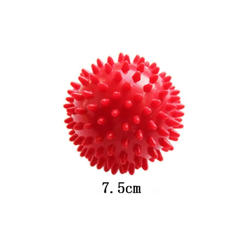 7.5cm Red Массажный Ежик колючий мяч антистрессовые игрушки шарики для детей Детские триггер точка Спорт Фитнес сенсорные игрушки для детей с синдромом аутизма 7,5-9 см - Цвет: 7.5cm Red