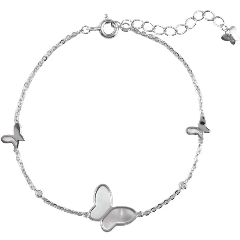 

New Shell Butterfly Charm Bracelet Elegant Women Fashion Jewelry