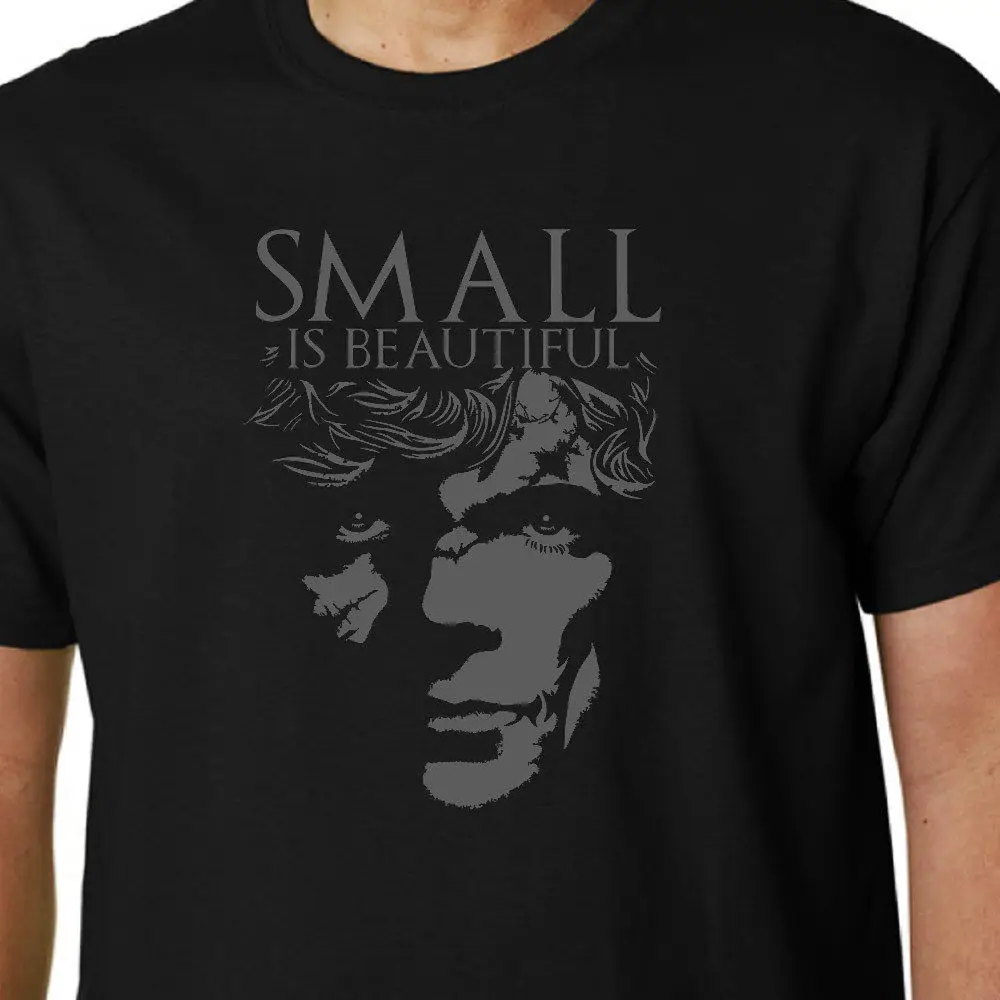 Tyrion Small Is красивая футболка Игра престолов Ланнистер Цитата Geek Забавный