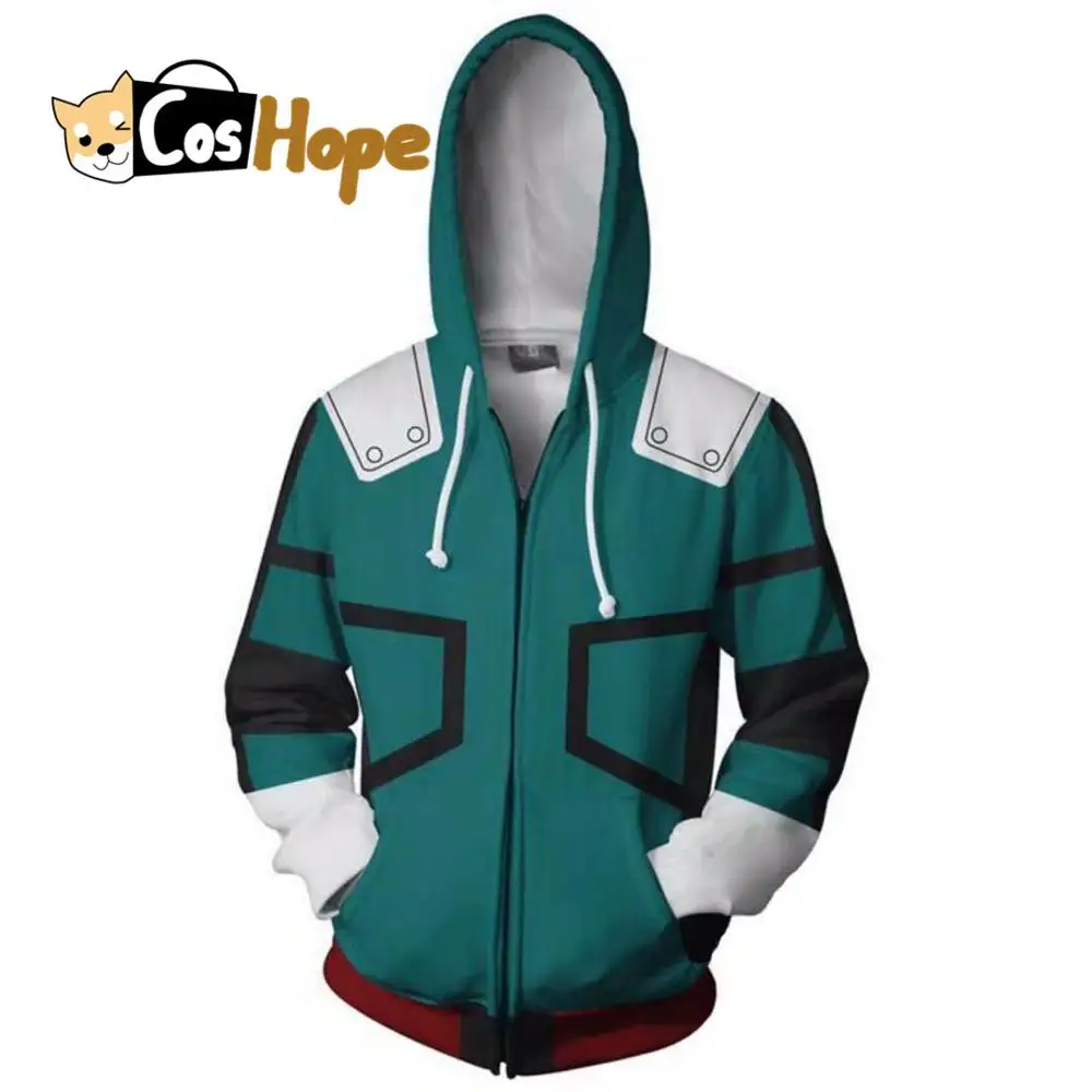 Костюм Deku толстовка с капюшоном из фильма Моя геройская Академия|Костюмы аниме| |