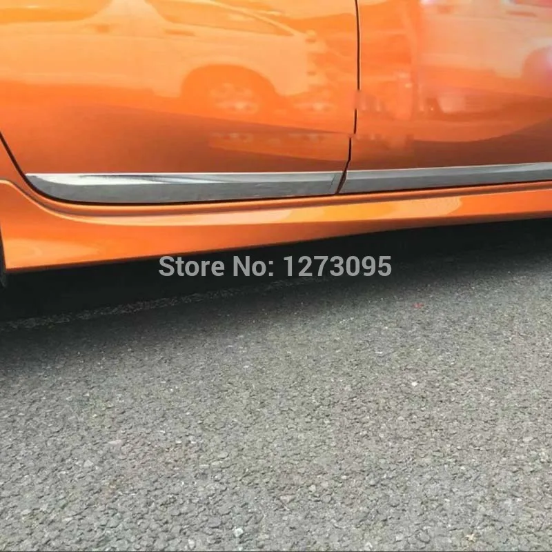 Для Nissan Note ABS Хромированная Накладка для боковой двери, накладка, защитная накладка, наклейка, аксессуары для стайлинга автомобилей