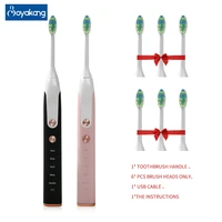 boyakang smart sonic electric tooth brush rechargeable 5 cleaning modes smart timing dupont bristles usb charging byk30