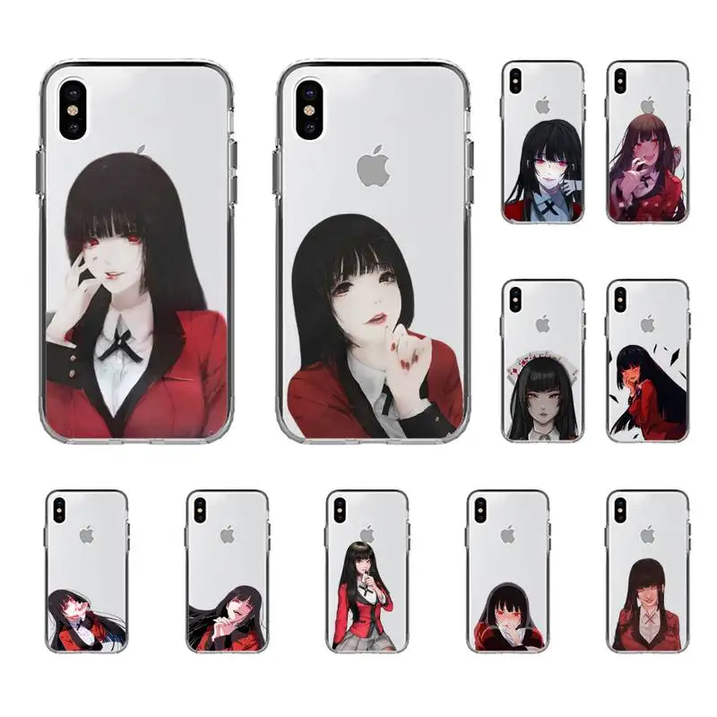 

Japanese Anime sexy girl Kakegurui Jabami Yumeko Phone Case for iphone 13 11 12 pro XS MAX 8 7 6 6S Plus X 5S SE 2020 XR case