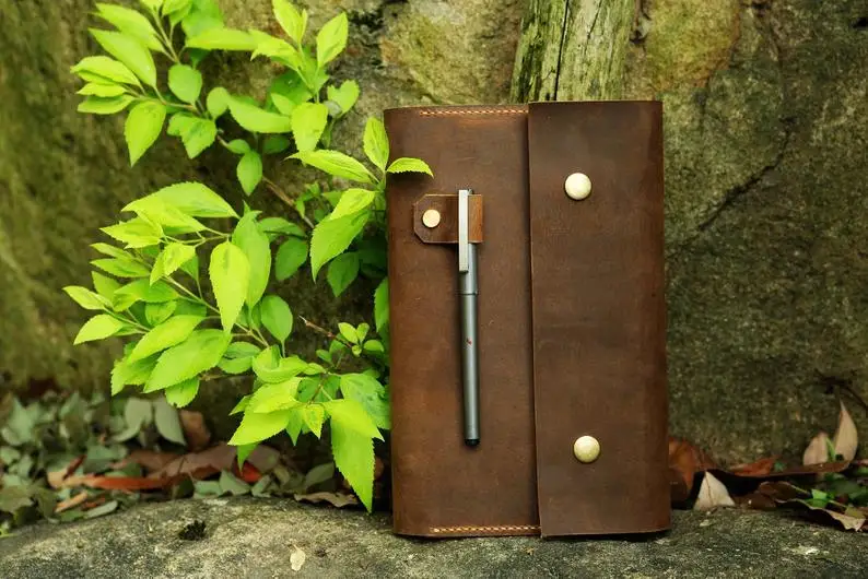 Ретро Кожаный чехол портфель для Moleskine классический ноутбук большой размер/кожа